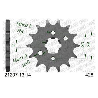 AFAM PINHAO 428 BETA RR 125 TT-R 125 XT125R YBR 125 E 2006