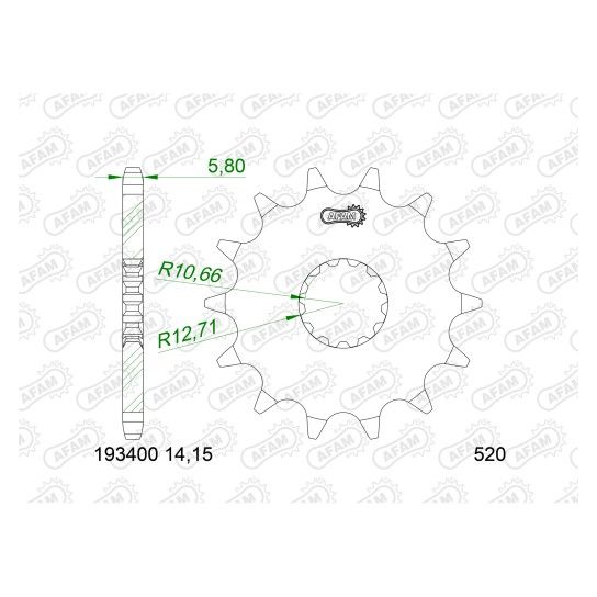 AFAM PINHAO 520 CF 400 NK 450 MT SR SR-S 2023-25 TRK 702