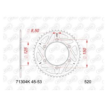 AFAM CREMALHEIRA AO PRETO 520 KTM HUSQVARNA GAS GAS CF MOTO