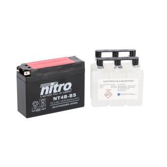 NITRO BATERIA NT4B-BS AGM COM CARGA ACIDO