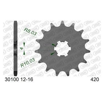 AFAM PINHAO 420 KX60/65/80/85/100 1983-25 RM60/65/100 TT-R50