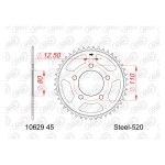 AFAM CREMALHEIRA AÇO 520 XL 750 TRANSALP 2023-24 AFAM CREMALHEIRA AÇO 520 XL 750 TRANSALP 2023-24