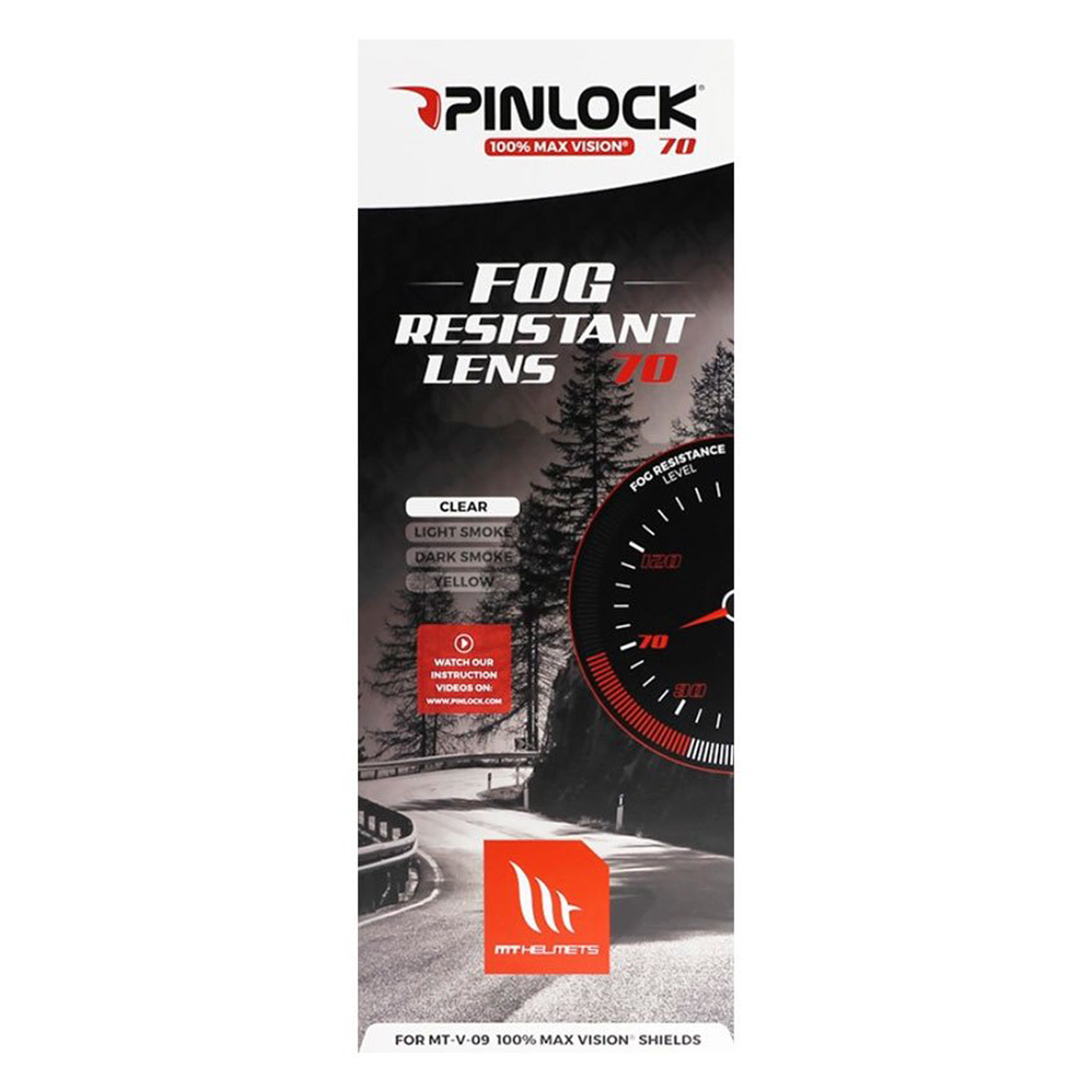 MT PINLOCK V-35 MAX VISION DKS 512 TRANSPARENTE