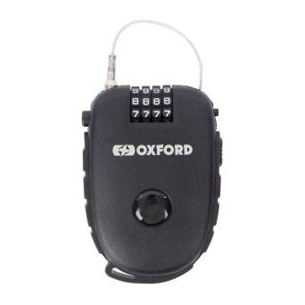 OXFORD CADEADO CABO RETRATIL 120 PRETO