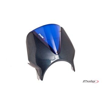 PUIG CB600F 2003-04 VISOR CARBONO COM VIDRO AZUL