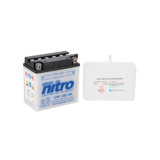 NITRO BATERIA 12N7-3B COM CARGA ACIDO