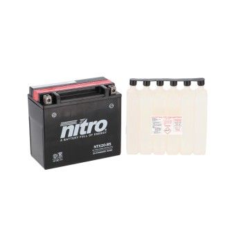 NITRO BATERIA NTX20-BS AGM COM CARGA ACIDO
