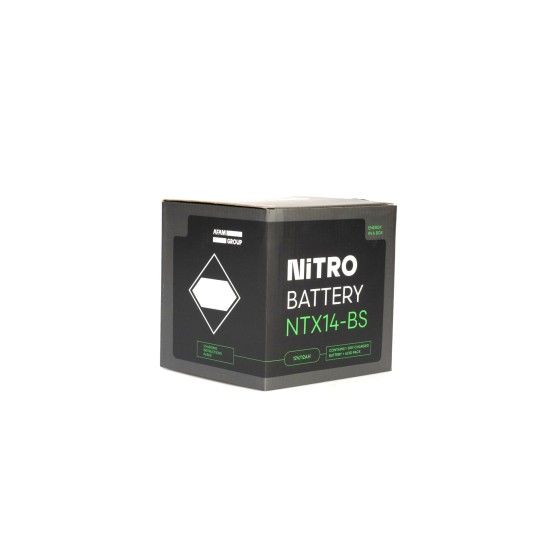 NITRO BATERIA NTX14-BS AGM COM CARGA ACIDO