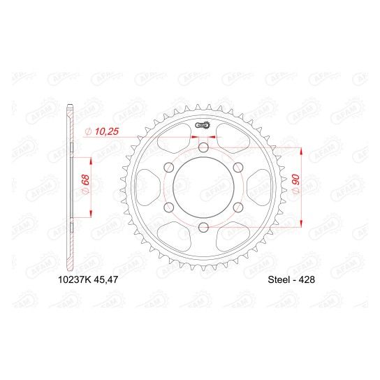 AFAM CREMALHEIRA AO 428 CB 125R 2018-22
