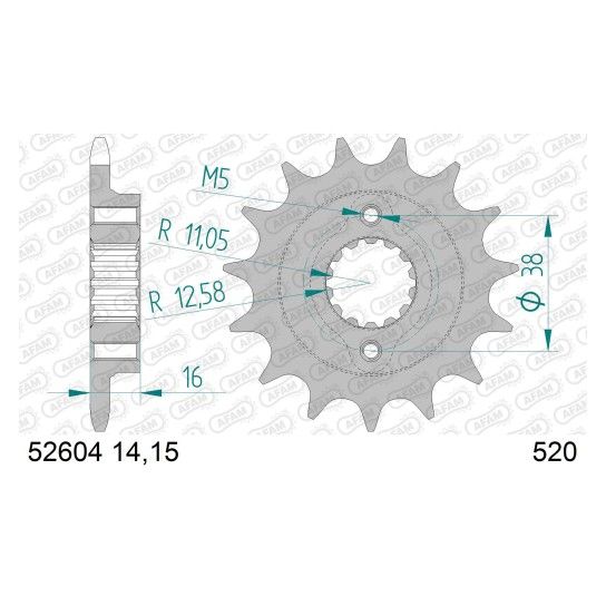 AFAM PINHAO 520 MONSTER 600  900 1993-99 SCRAMBLER 800