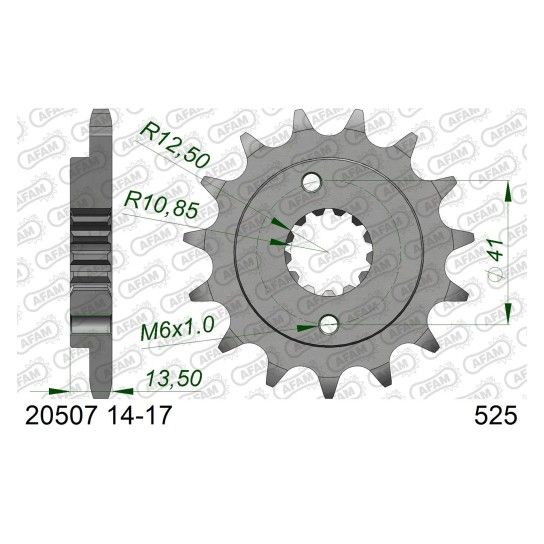 AFAM PINHAO 525 XL600 1898-07 XL700 TRANSALP 2008-13