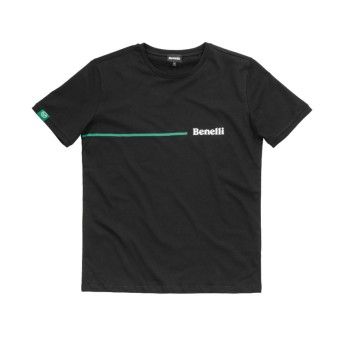 TSHIRT BLACK "GREEN LINE"