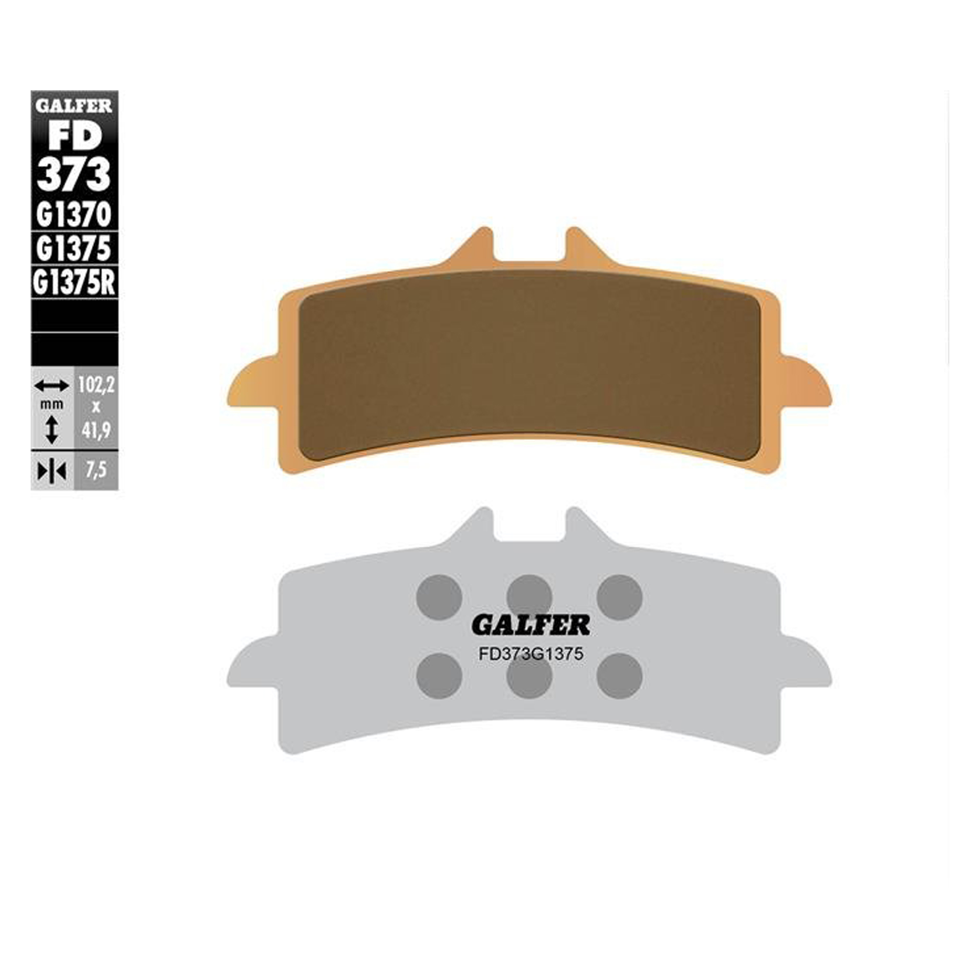 GALFER 373-1375R PASTILHAS RACING GALFER 373-1375R PASTILHAS RACING