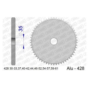AFAM CREMALHEIRA ALUMINIO CHEIA 428-40