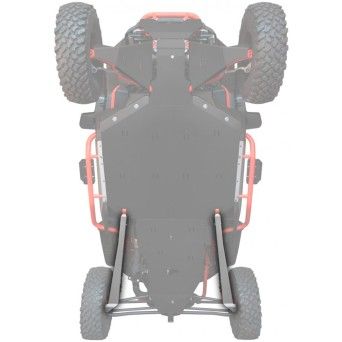 REAR TRAILING ARM GUARDS ALU - SEGWAY SUPER VILLAIN SX20