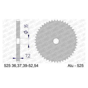 AFAM CREMALHEIRA ALUMINIO CHEIA 525-43