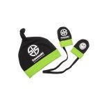 KAWASAKI BABY HAT AND MITTENS