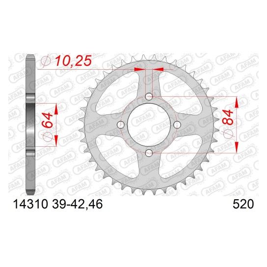 AFAM CREMALHEIRA A�O 520 LTZ 400 2002-08 KFX400 2003-06