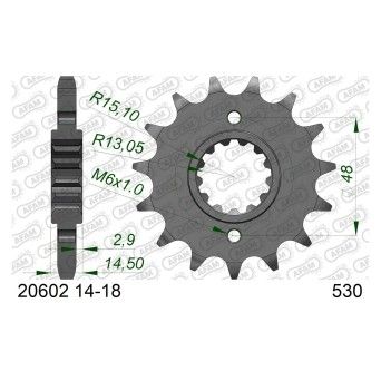 AFAM PINHAO 530 CF750 1979-84 CBR1100XX 1197-08 VFR800