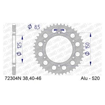 AFAM CREMALHEIRA ALUMINIO 520 GAS GAS HUSQVARNA KTM 2021-26