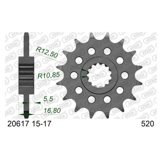 AFAM PINHAO 520 NC700 NC750 ADV X-ADV750 FORZA 750 2012-24 AFAM PINHAO 520 NC700 NC750 ADV X-ADV750 FORZA 750 2012-24