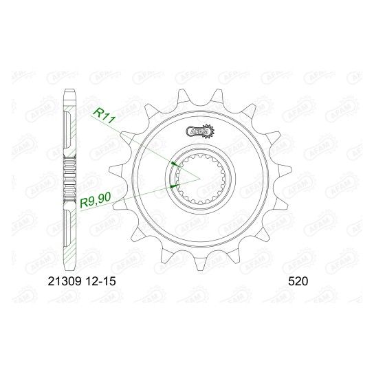 AFAM PINHAO 520 TRK251 YZ125 2005-25 YZ250F 2001- WR250F R X AFAM PINHAO 520 TRK251 YZ125 2005-25 YZ250F 2001- WR250F R X