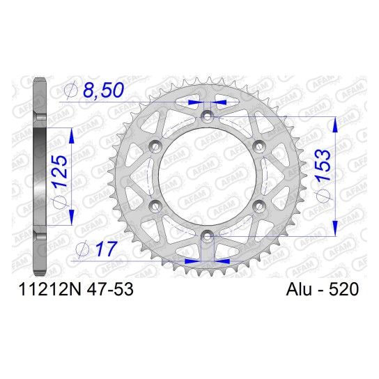 AFAM CREMALHEIRA ALUMINIO 520 CR125 250 CRF 250 450 HONDA AFAM CREMALHEIRA ALUMINIO 520 CR125 250 CRF 250 450 HONDA