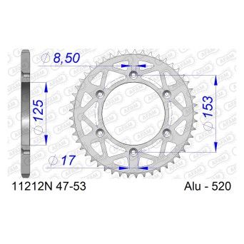 AFAM CREMALHEIRA ALUMINIO 520 CR125 250 CRF 250 450 HONDA