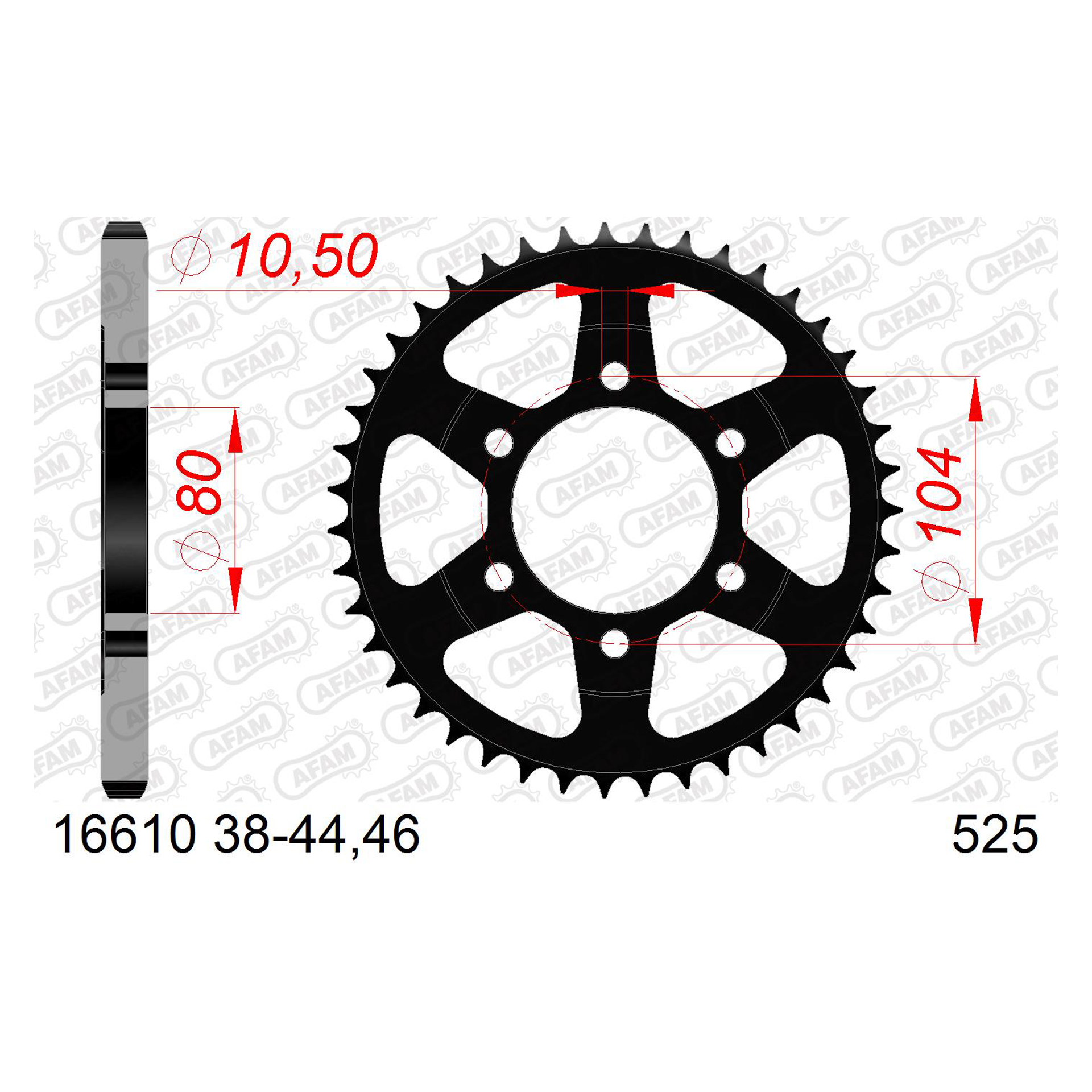 AFAM CREMALHEIRA A�O 525 ZX10R VERSYS 1000 Z1000 Z900 Z900R