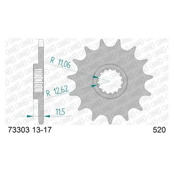 AFAM PINHAO 520 CF 800MT KTM SMC DUKE LC4 GS 640/690/790/890