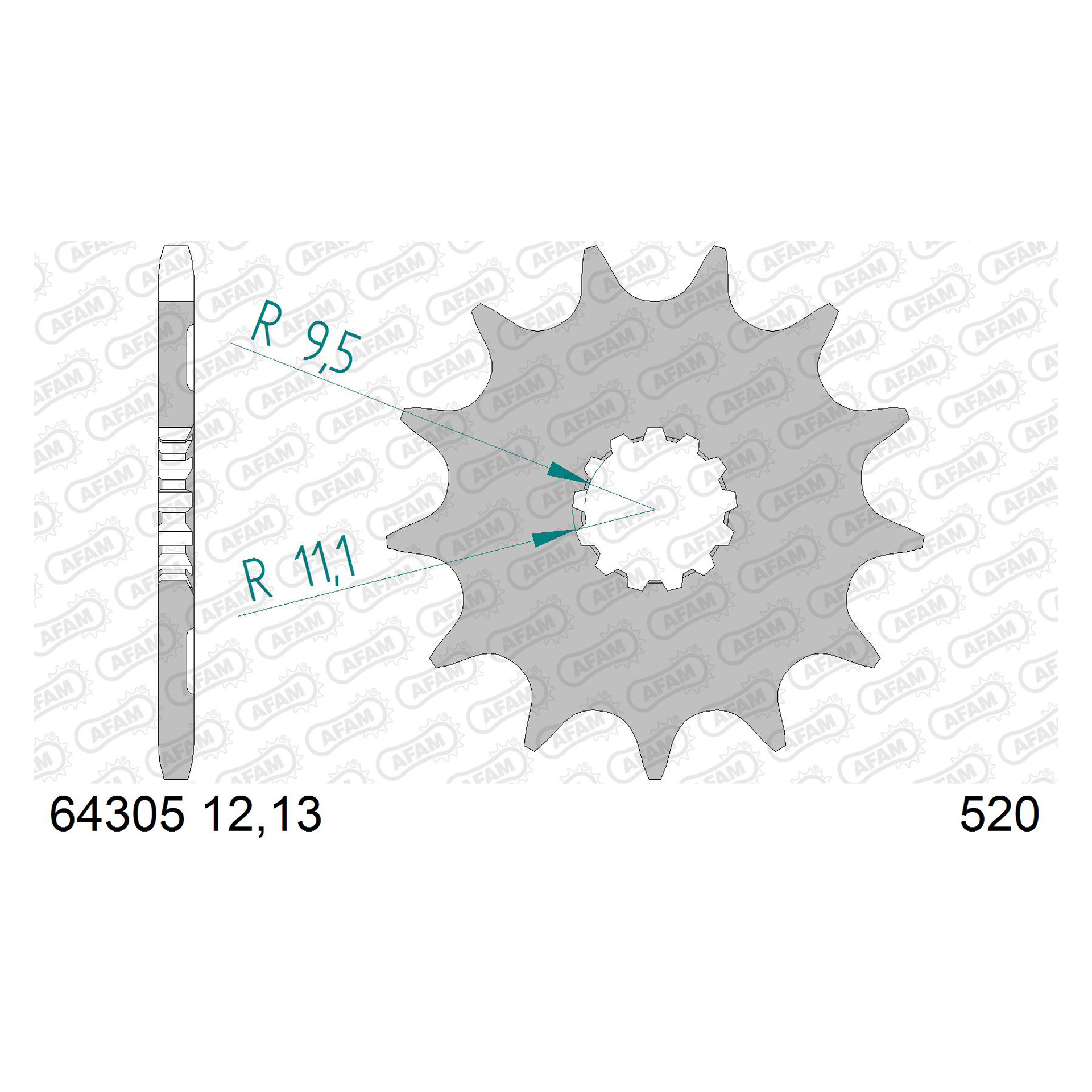 AFAM PINHAO 520 HUSQVARNA TE TC 250 TE 310 2010-13