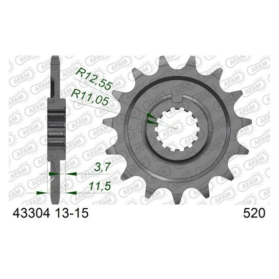 AFAM PINHAO 520 SHERCO 250 300 SE 2014-22 AFAM PINHAO 520 SHERCO 250 300 SE 2014-22