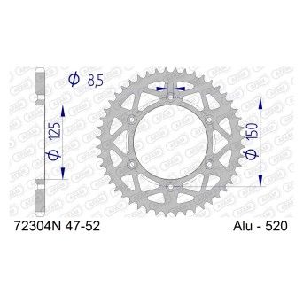 AFAM CREMALHEIRA ALUMINIO 520 GAS GAS HUSQVARNA KTM 2021-26